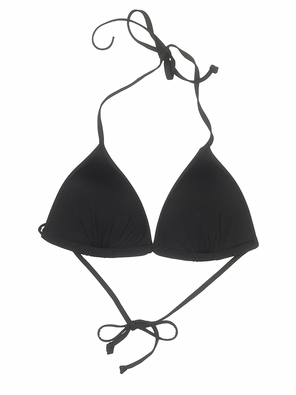 H&M Black Triangle Tie-Back Bikini Top NWT